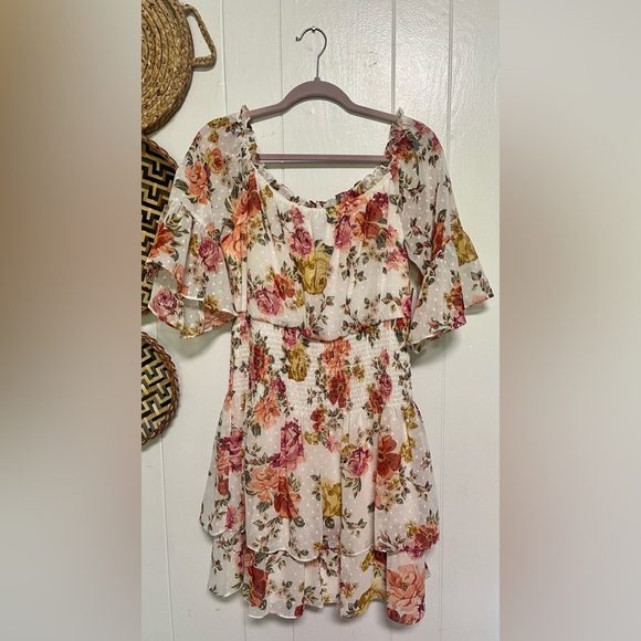 Premier Dresses & Skirts - Premier Amour Womens 3/4 Sleeve Floral Fit +Flare Dress Size 12